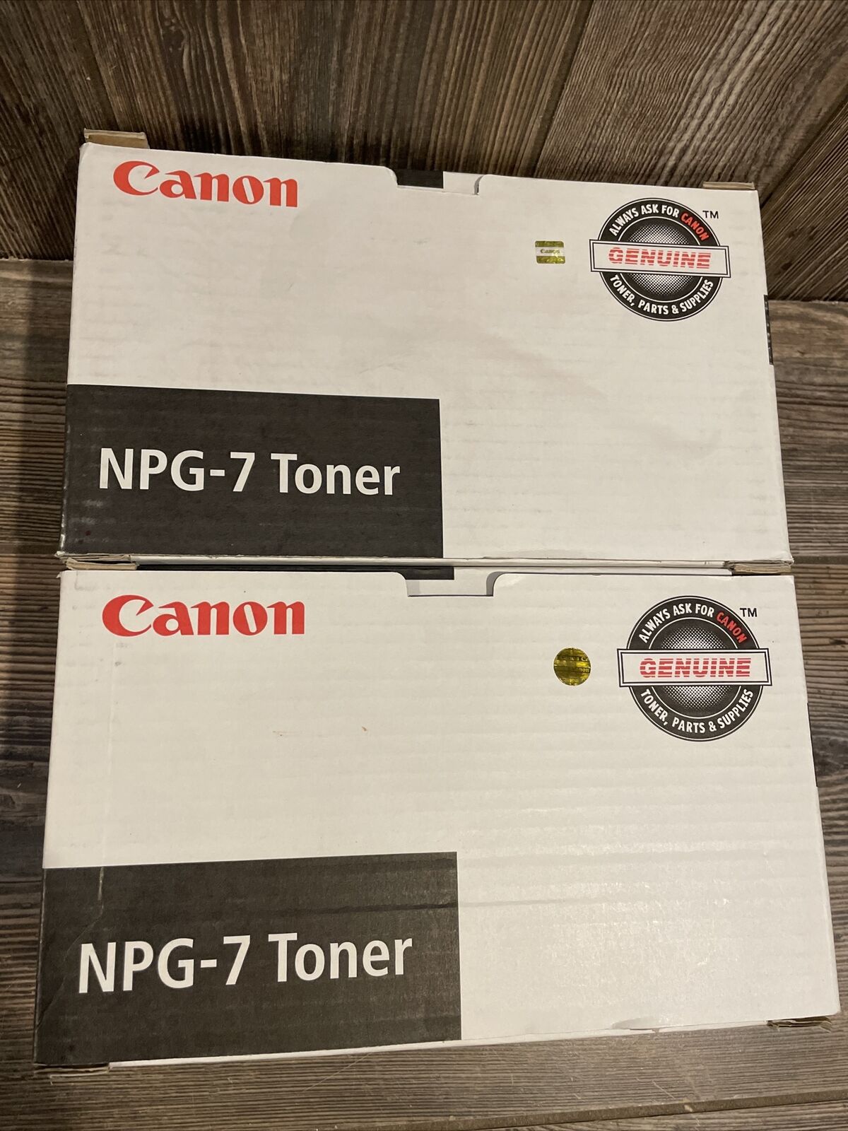 Lot 2 - Canon NPG-7 Black Toner Cartridges 1377A002-New IN Box