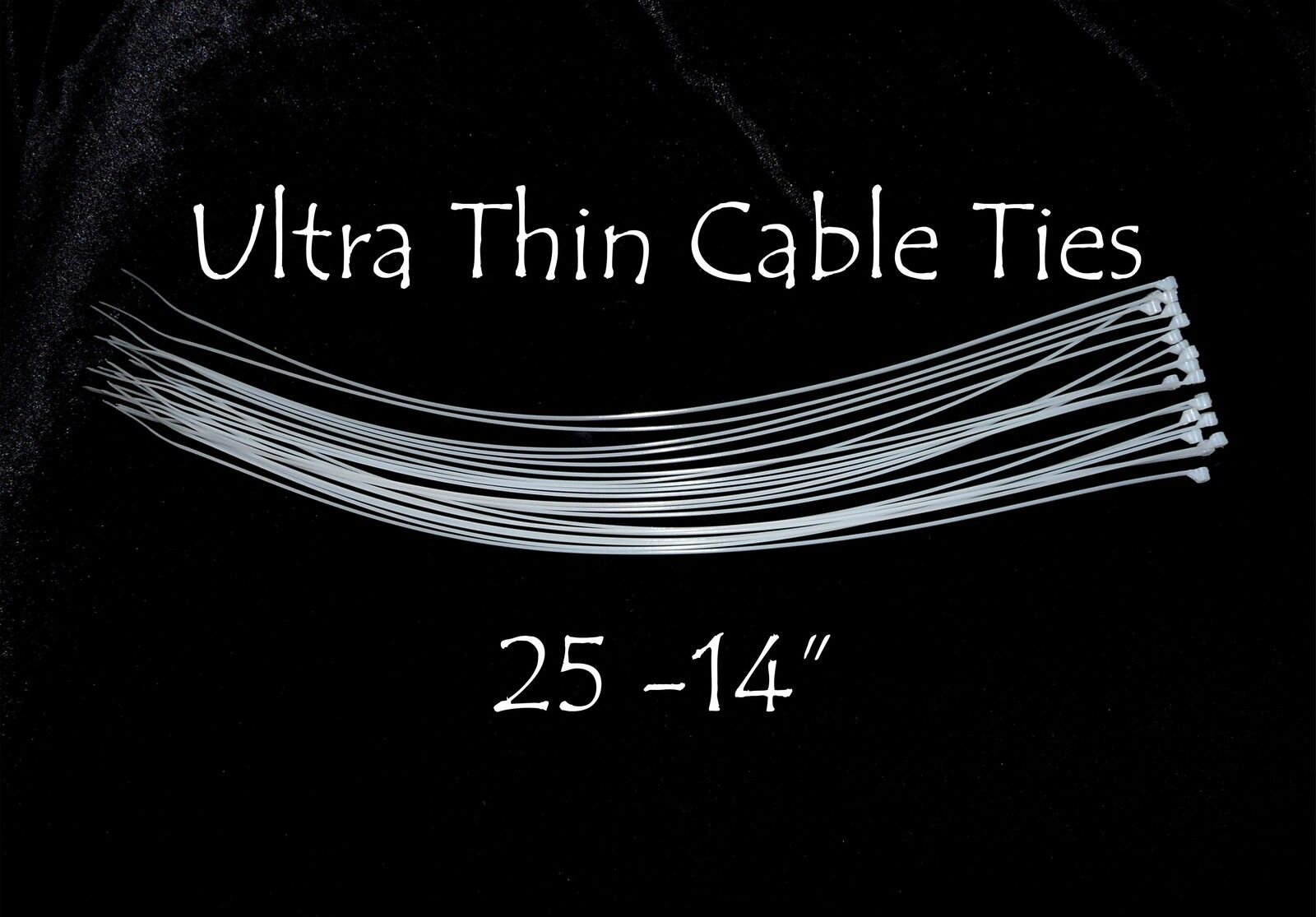 Ultra Thin Cable Ties for Reborn doll supply, 25 -14
