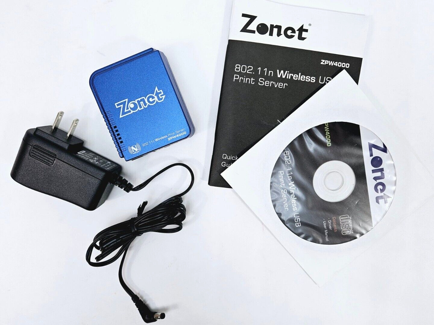 Zonet 802.11n Wireless USB Print Server ZPW4000