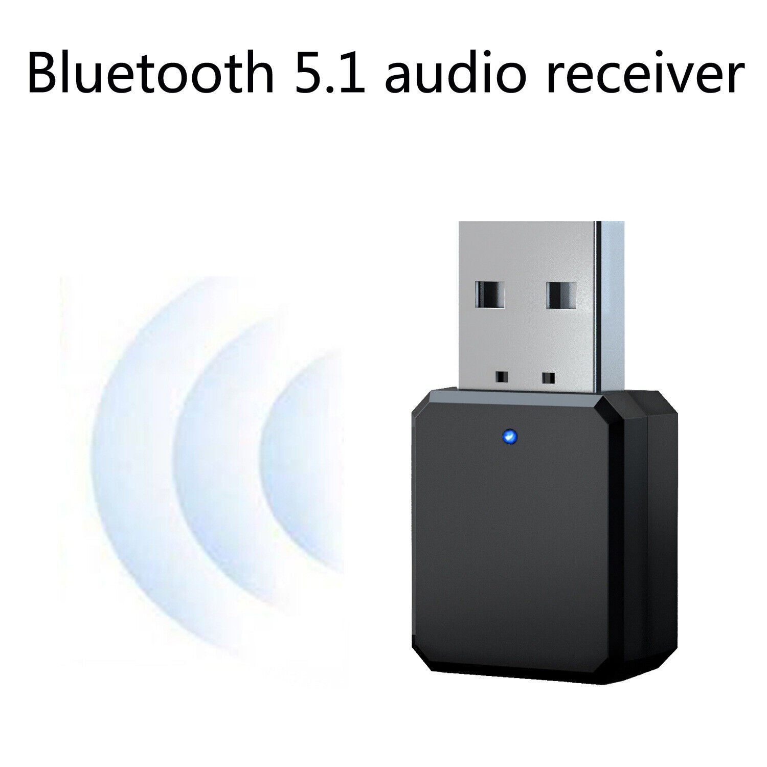 Wireless Bluetooth 5.1 Receiver 3.5mm Jack for Car Music Audio Dongle Hands-free