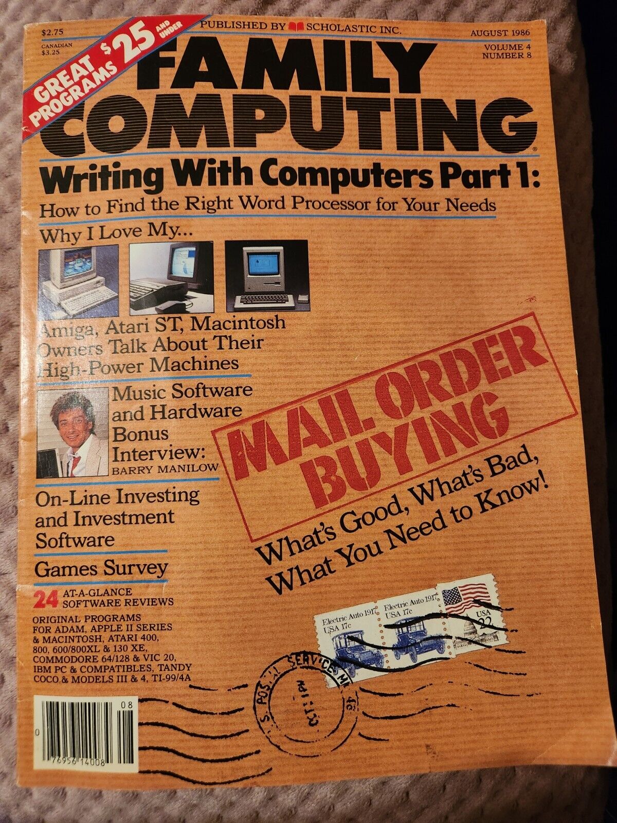 August 1986 Family Computing Magazine Writing with Computers Vintage 