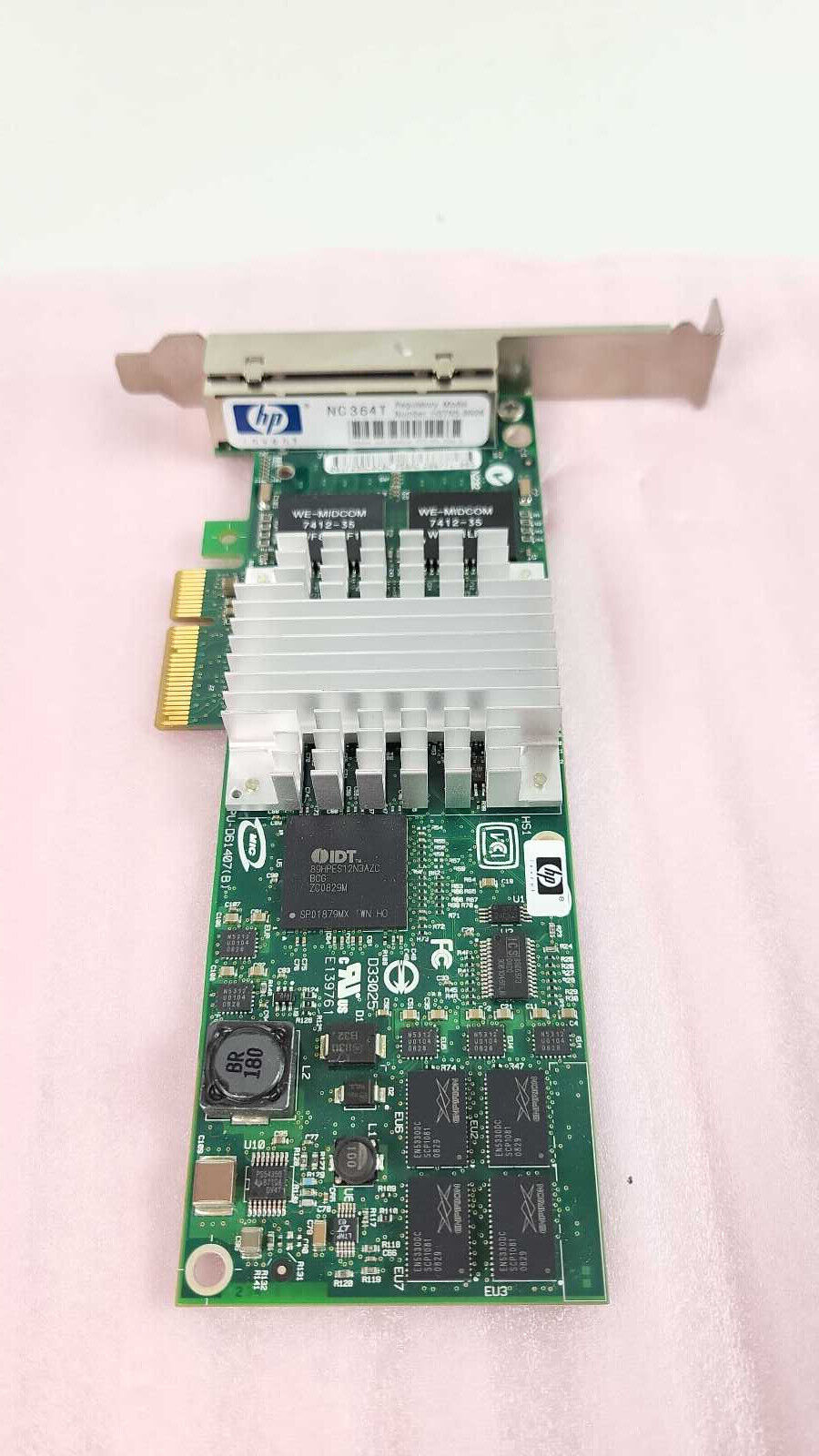 HP 435508-B21 NC364T PCI-e Quad Port Gigabit Server Adapter
