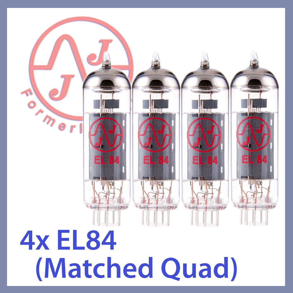 4x NEW JJ Tesla EL84 / 6BQ5 Vacuum Tubes, Matched Quad TESTED  