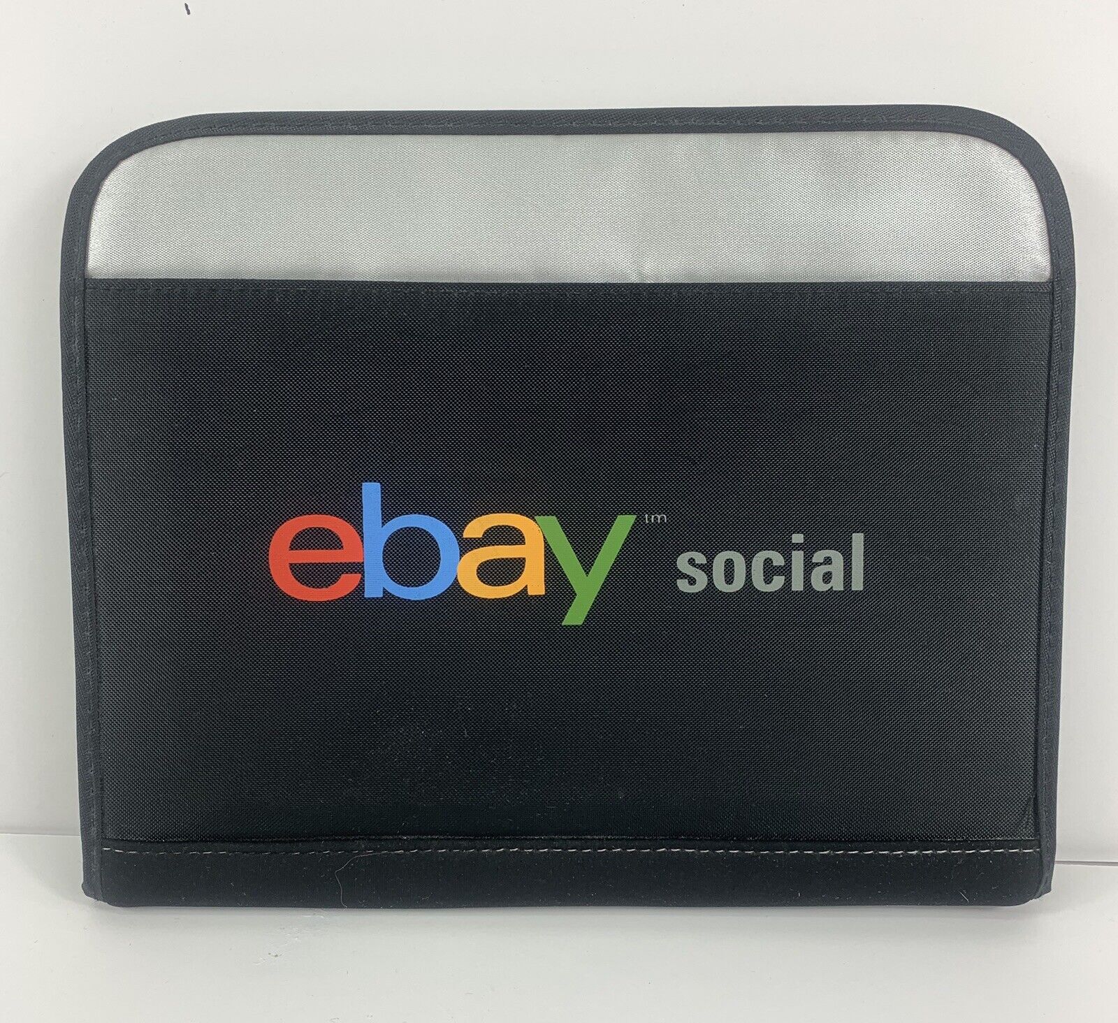 eBay Social Electronic Tablet Carrying Case Pockets Zipper Adjustable Straps