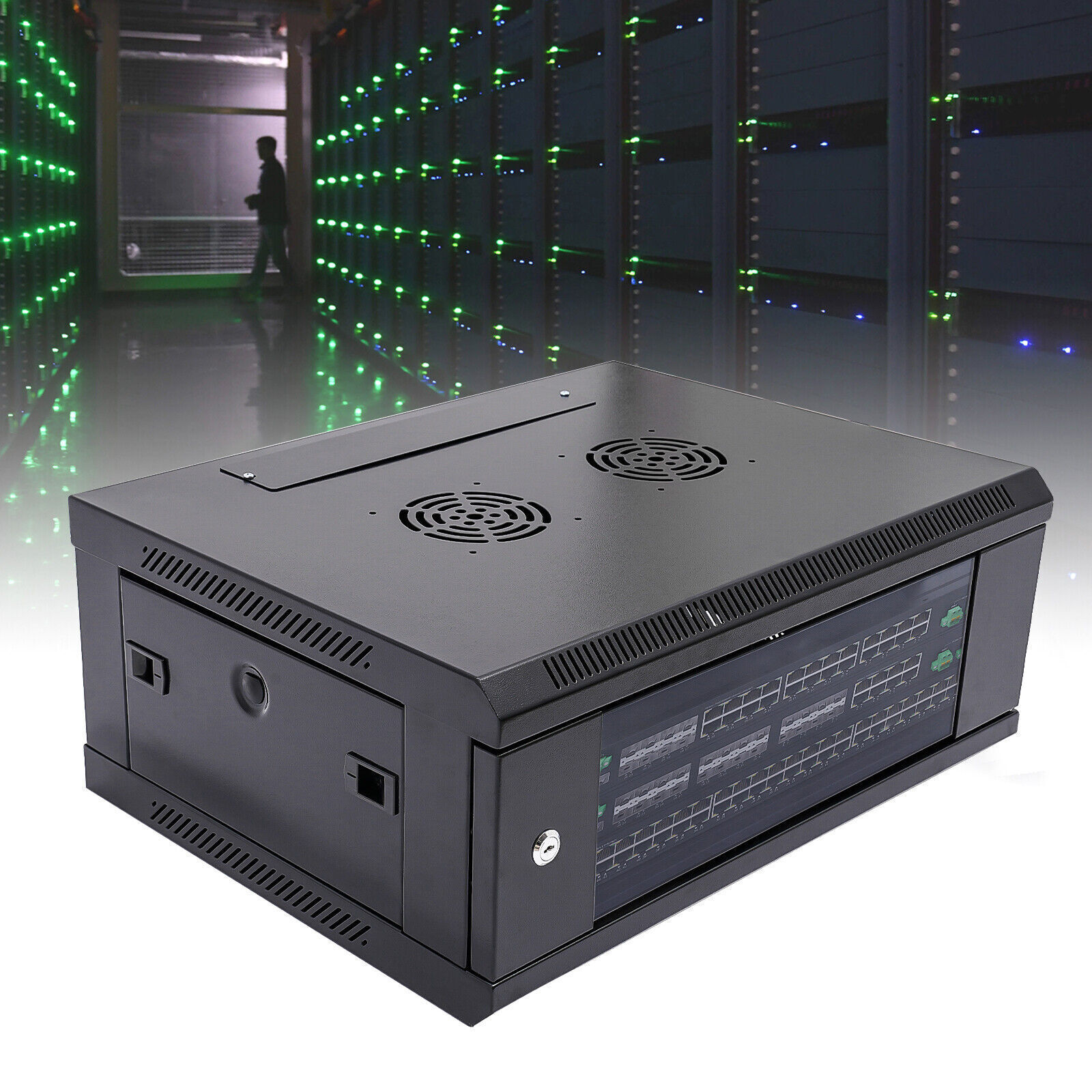 4U Server Cabinet Case Wall Mount Network Server Data Cabinet Enclosure Rack NEW