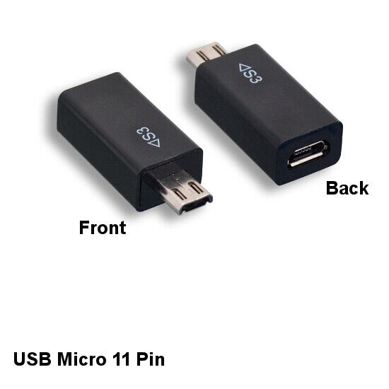 Kentek USB 2.0 Micro B 5 Pin Female to 11 Pin Male Converter for Samsung Galaxy