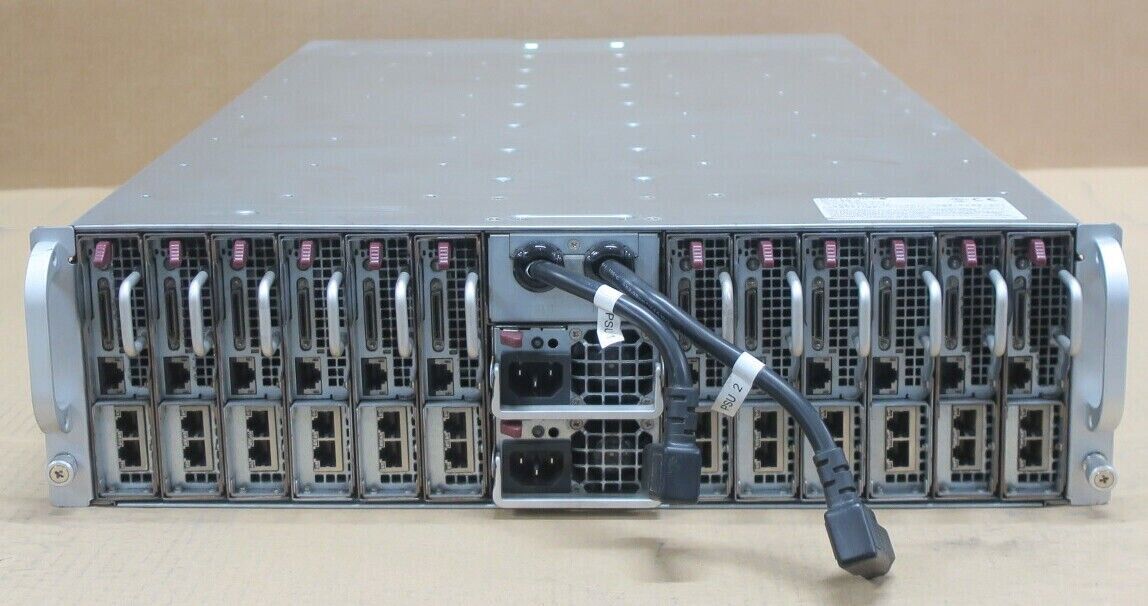 Supermicro MicroCloud 5037MC-H12TRF 12-Node Server X9SCE-F CTO No CPU/Memory/HDD
