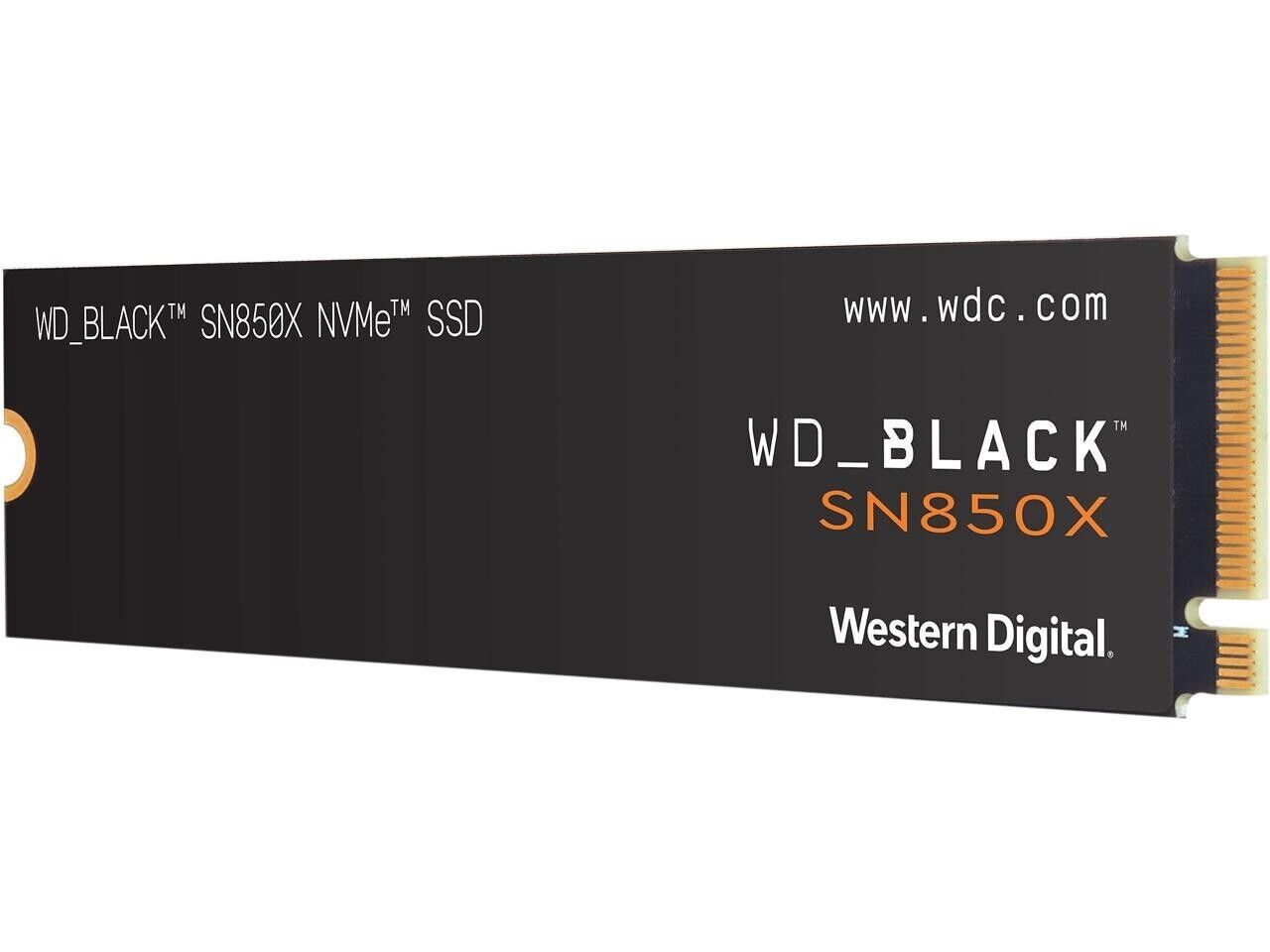 NEW Western Digital WD_BLACK SN850X 1TB NVMe PCIe 7300MB/s M.2 2280 Internal SSD