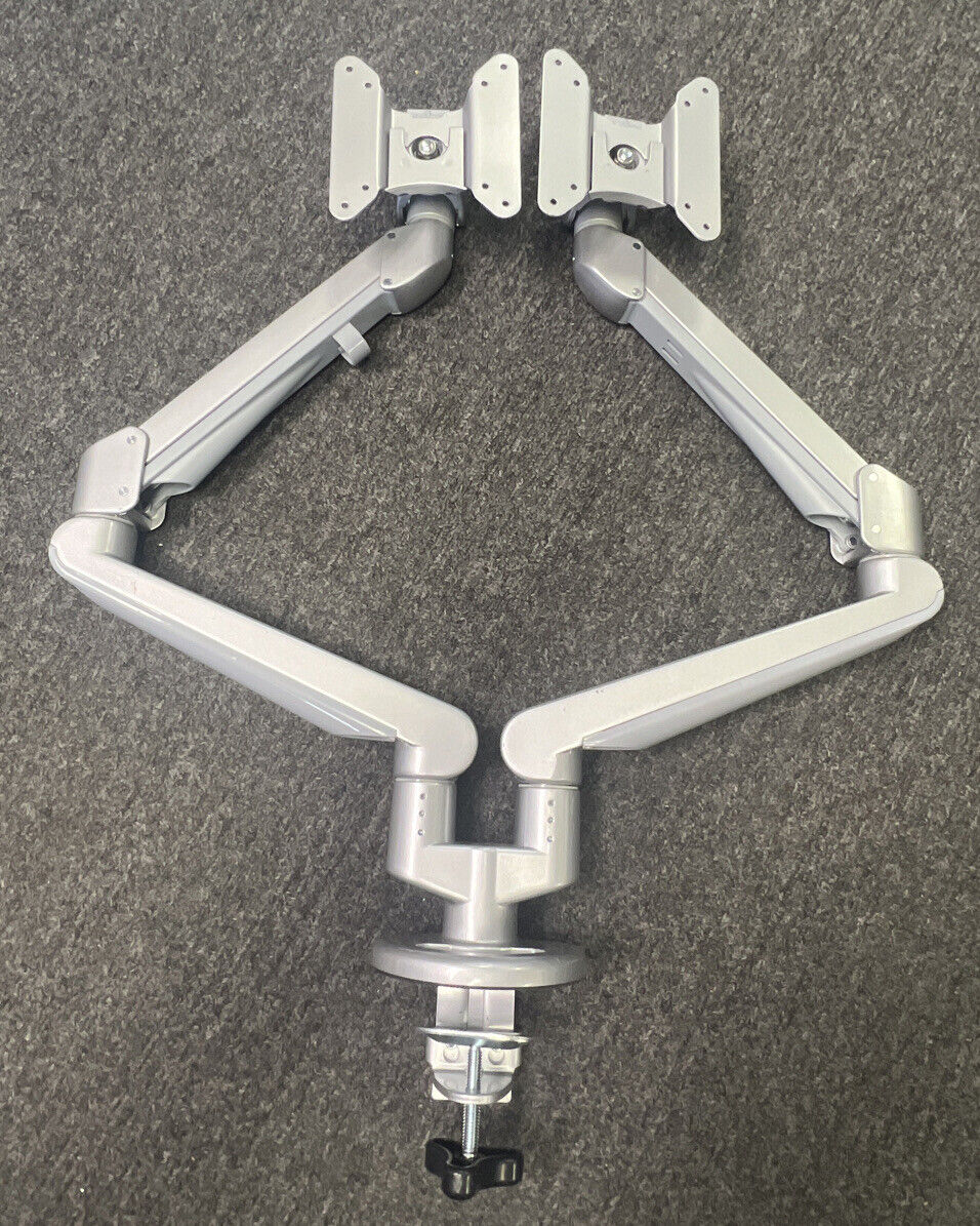 Dual Monitor Arm, Clamp Mount, Adjustable arms,