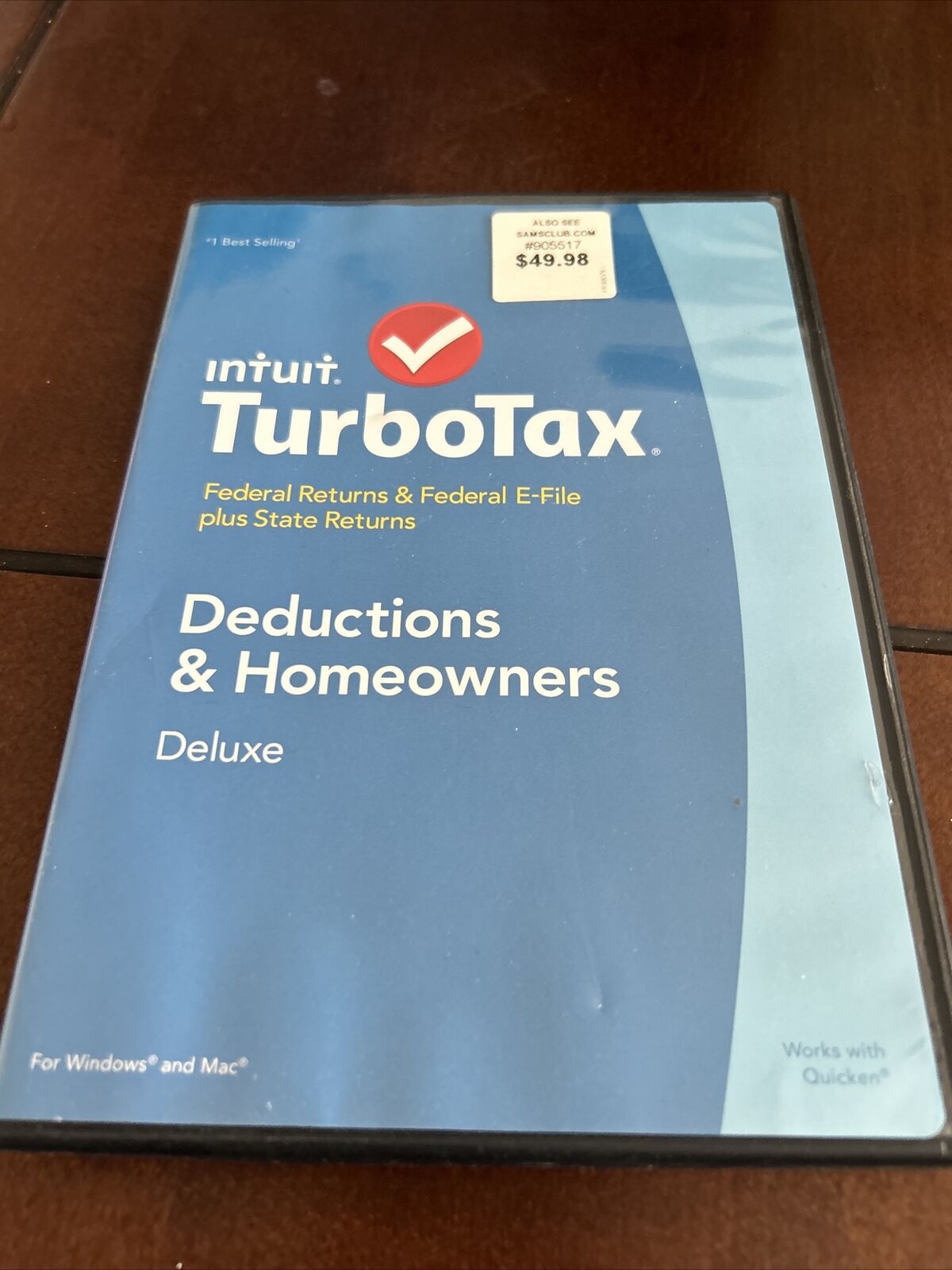 2014 TurboTax Deluxe Federal & STATE Turbo Tax CD In Retail Box- Not Sealed