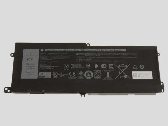 OEM Dell DT9XG 90Wh 11.4V Area-51m 6-Cell 0DT9XG Laptop Battery