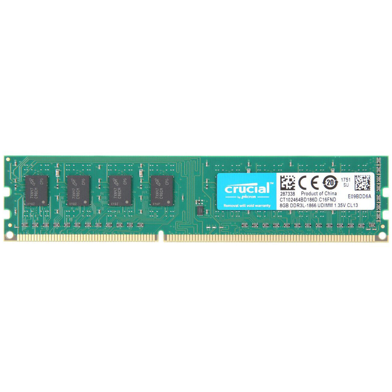 Crucial 8GB 16GB DDR3L 1866MHz PC3L-14900 2Rx8 DIMM Memory Desktop RAM 1.35V LOT