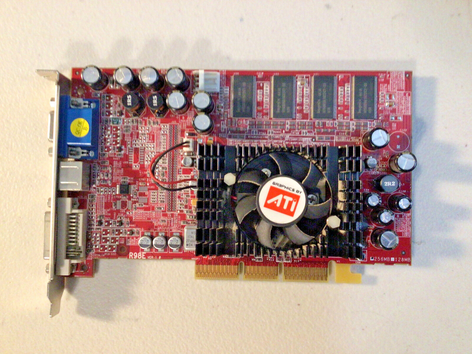 UNTESTED - ATI Radeon 9800 Pro 256MB DDR AGP Graphics Video Card