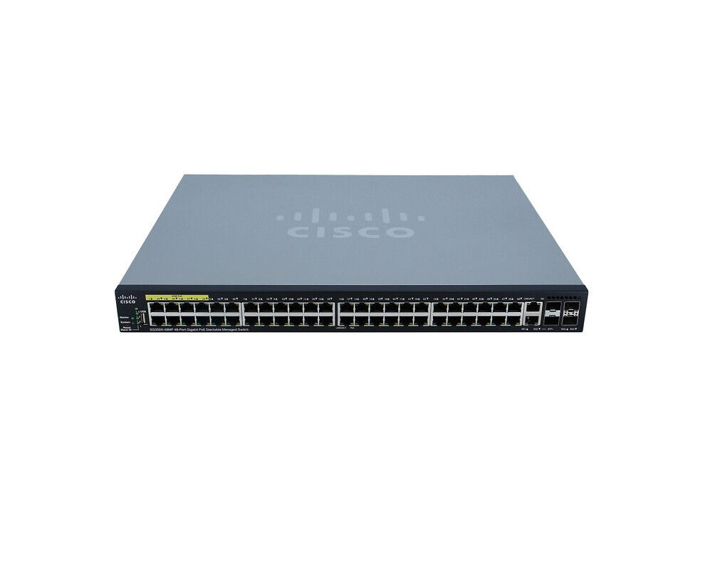 Cisco SG350X-48MP-K9 48 Ports Small Business 48 PoE+ Switch  1 Year Warranty