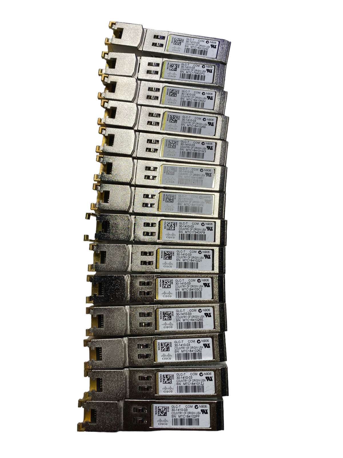 Cisco GLC-T 1000BASE-T RJ45 SFP Transceiver Lot of 14