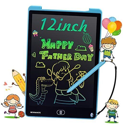 LCD Writing Tablet, 12 inch Colorful Screen Doodle Board, 1pc 12 Inch Blue