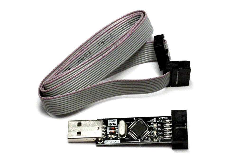2x USBASP USB AVR Programmer for Atmel;USB ASP USBISP ISP Arduino Bootloader USA
