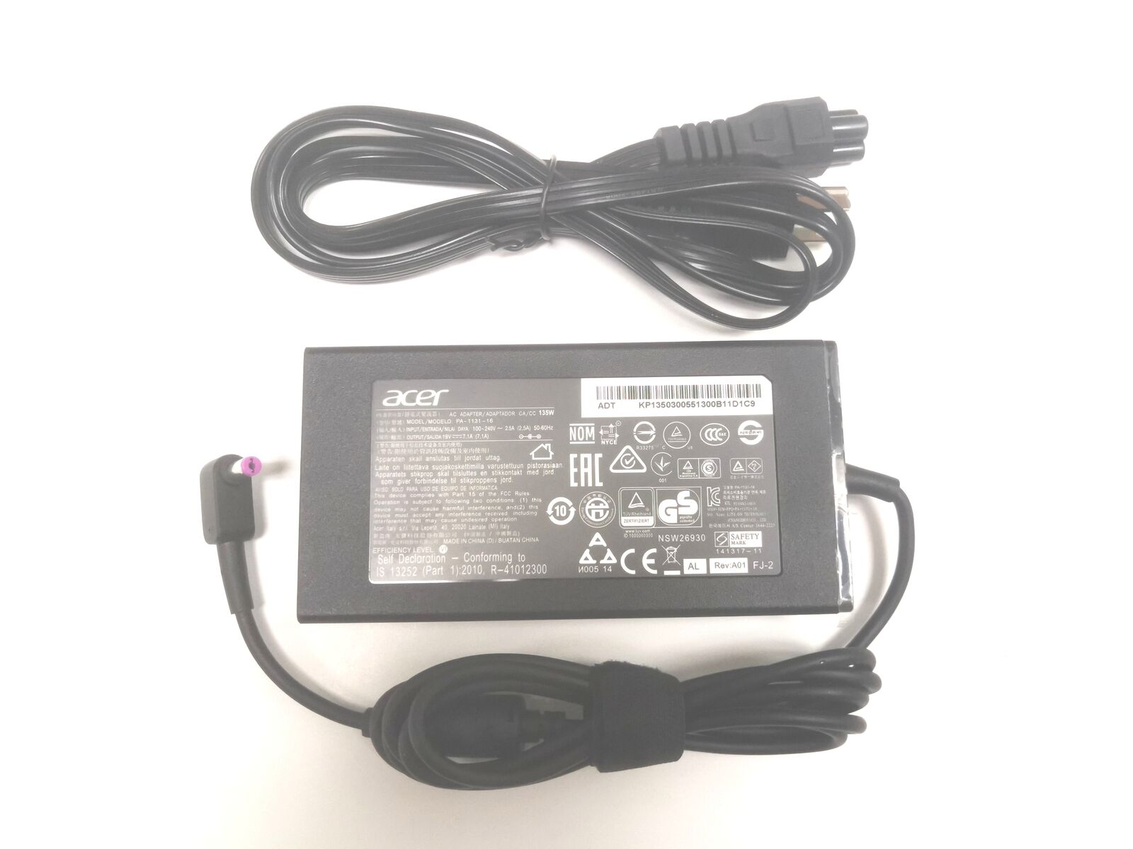 Genuine 19V 7.1A 135W ADP-135KB T For Acer Nitro 5 AN515-53 Series N17C1 Charger