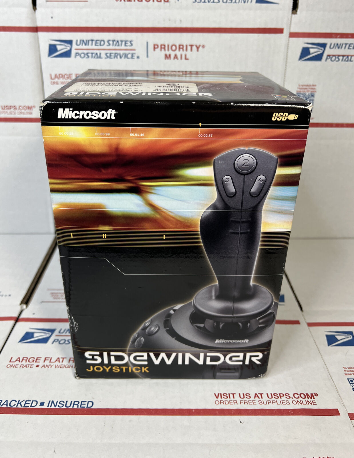 NEW / SEALED - Microsoft Sidewinder 1.0 USB PC Wired Joystick - NEXT DAY SHIP