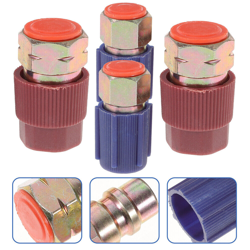 4 PCS/ R134a Adapter Fittings Quick Coupler R12 R134a Conversion Kit