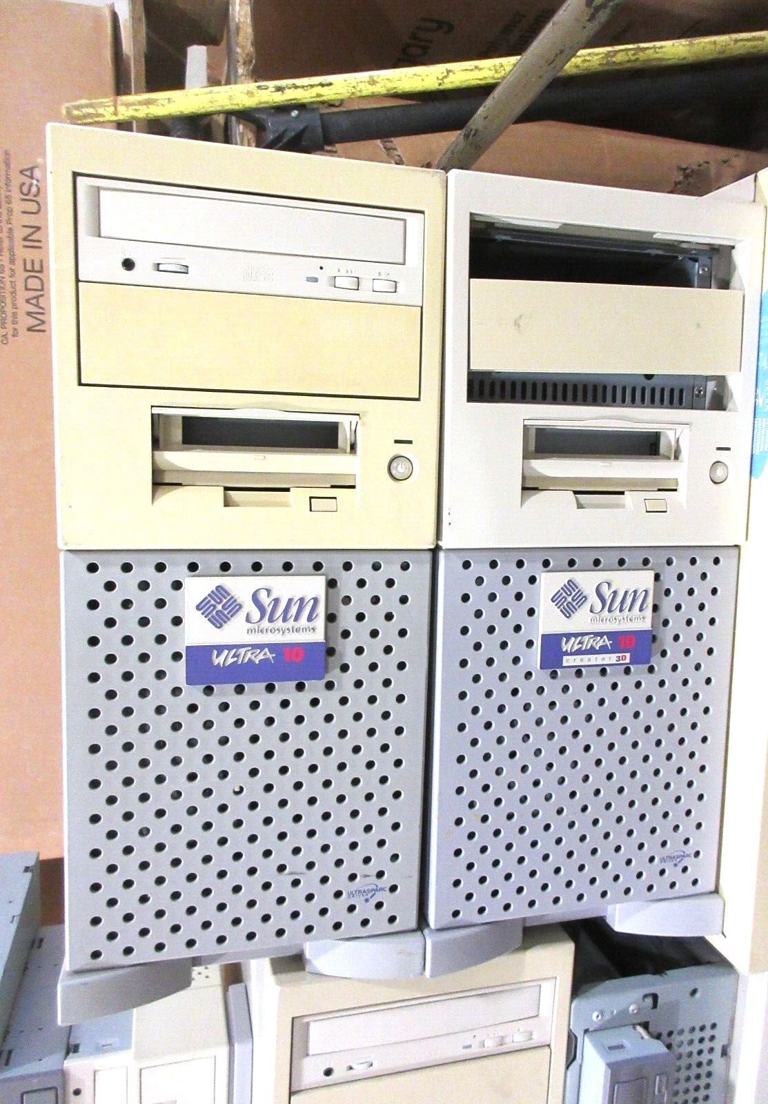 Lot of (3) Sun Microsystems Ultra 10 Workstation UltraSPARC (Missing some parts)
