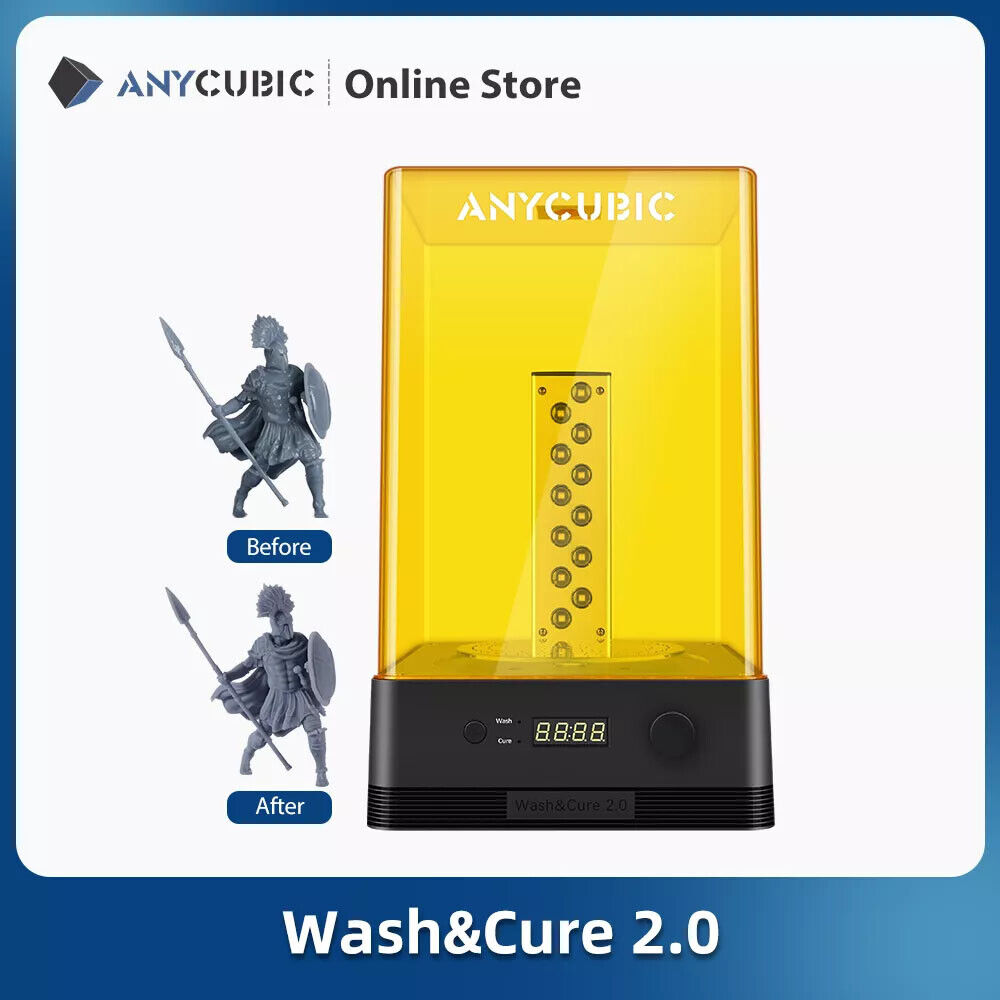 ANYCUBIC Wash and Cure Machine 2.0 for SLA LCD Resin 3D Printer Big Curing Size