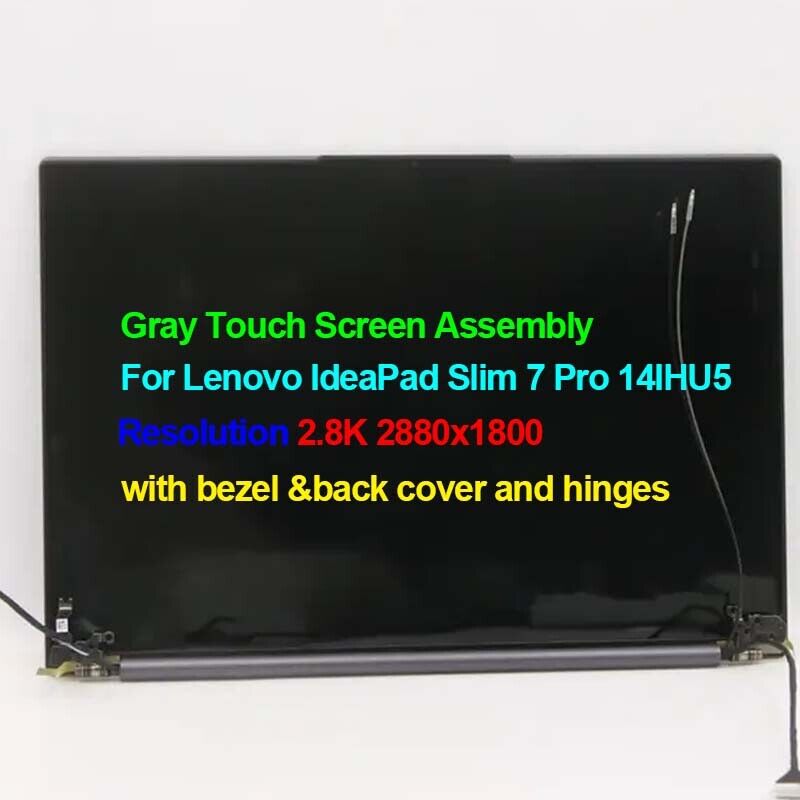 NEW LED LCD Touch Screen Assembly for Lenovo IdeaPad Yoga Slim 7 Pro 14IHU5 82QT