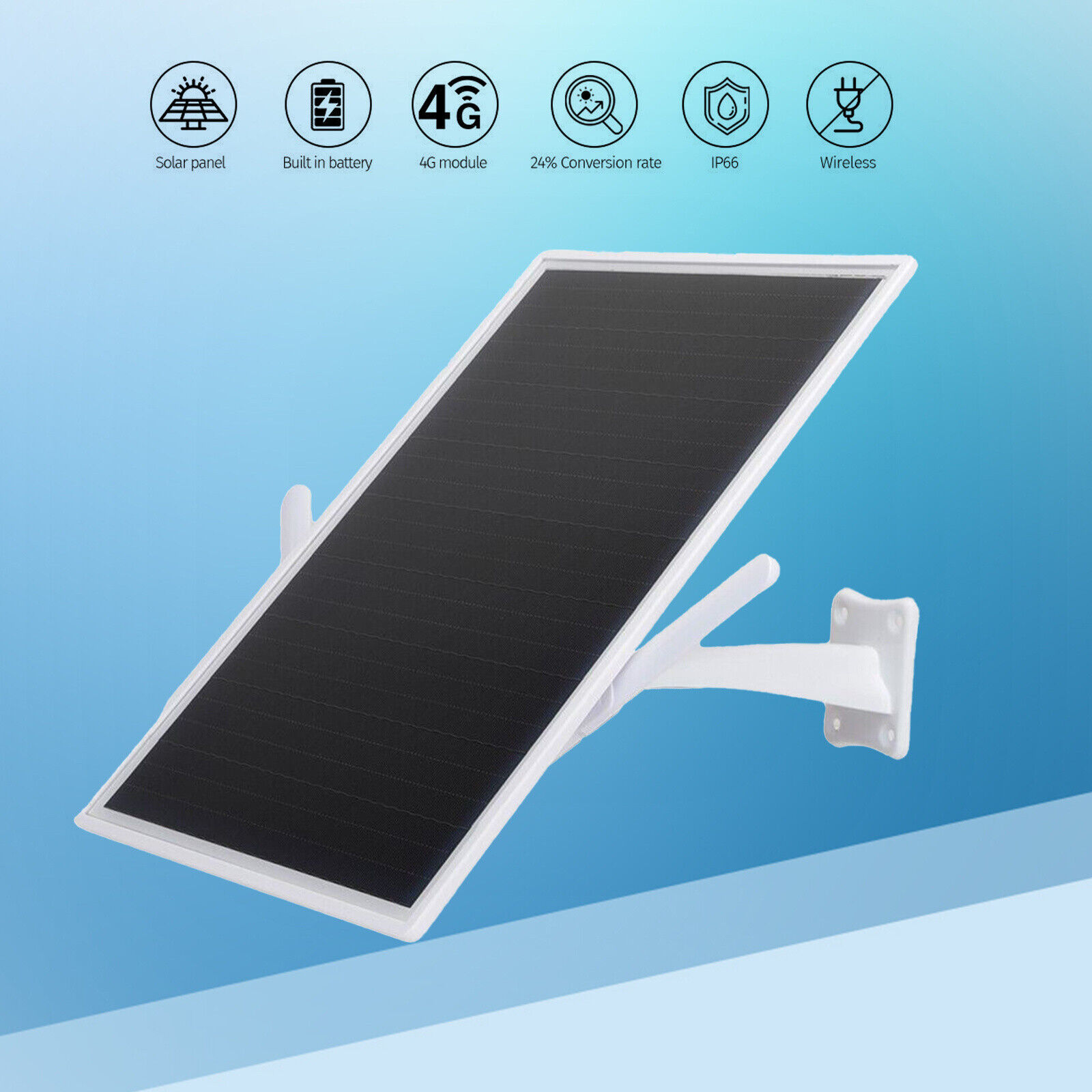 15W Solar Panels Powered 4G Wireless WiFi For Outdoor Security Camera 8 DevicefF