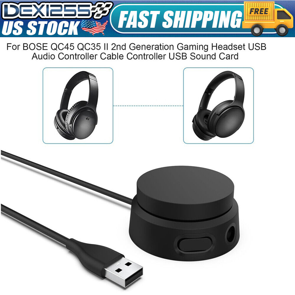 USB Control Pod Volume Controller Volume Cycle for Bose QC35 QC45 Headphones New