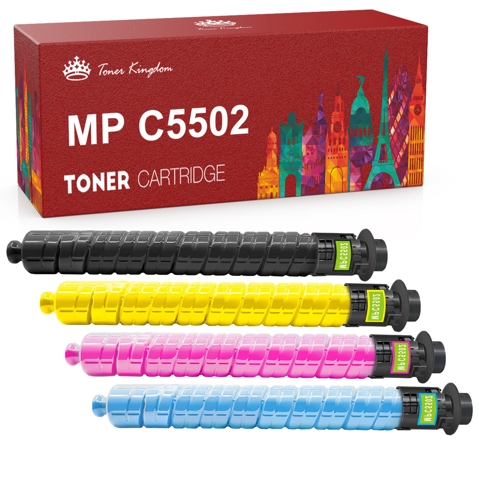 4-12PK full sets Of toner Replacement For Ricoh Aficio MP C4502 C5502 Printers