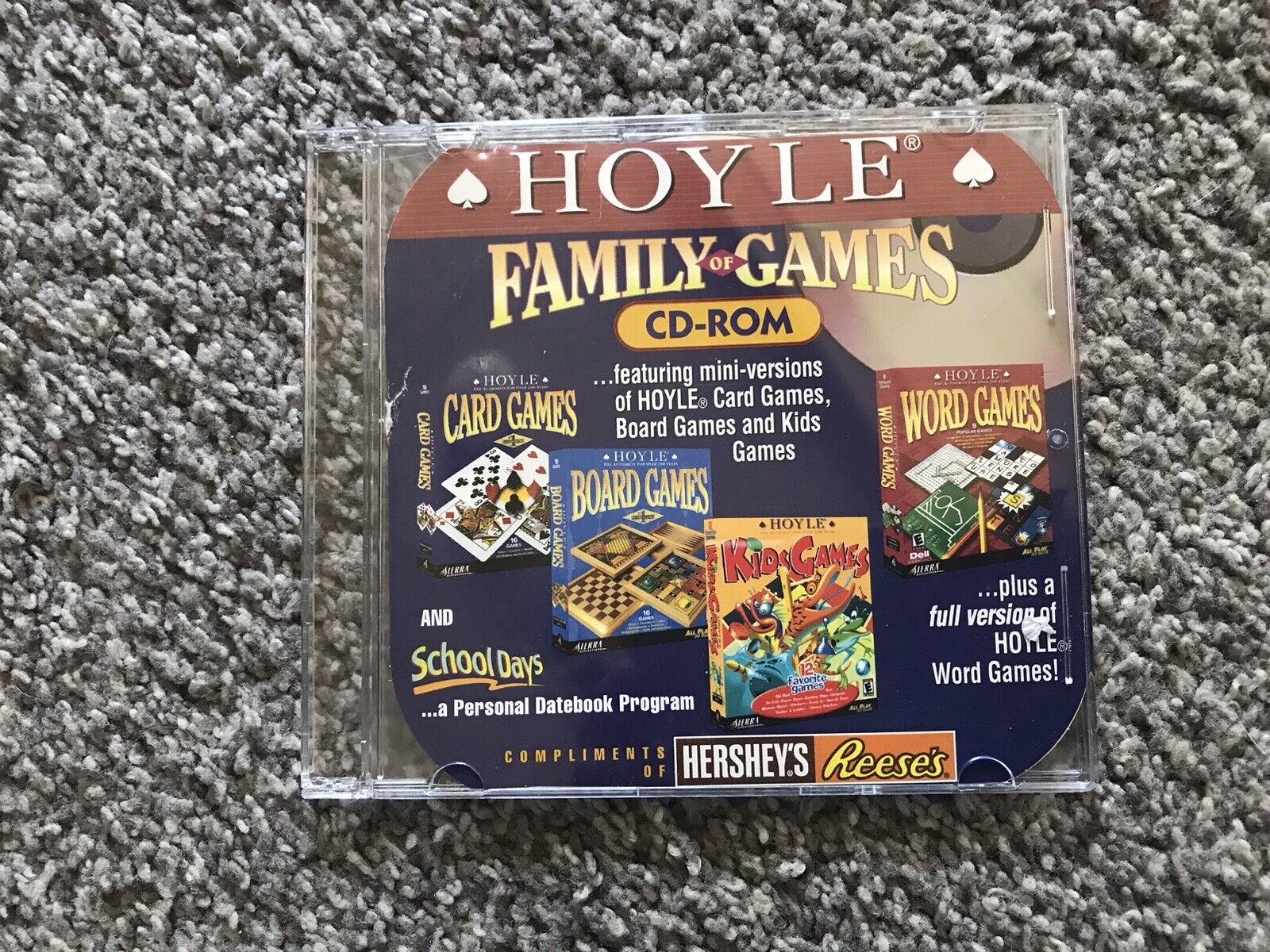 Hoyle Family of Games CD-ROM Compliments of Hershey\'s Reese\'s 2001 VG Condition