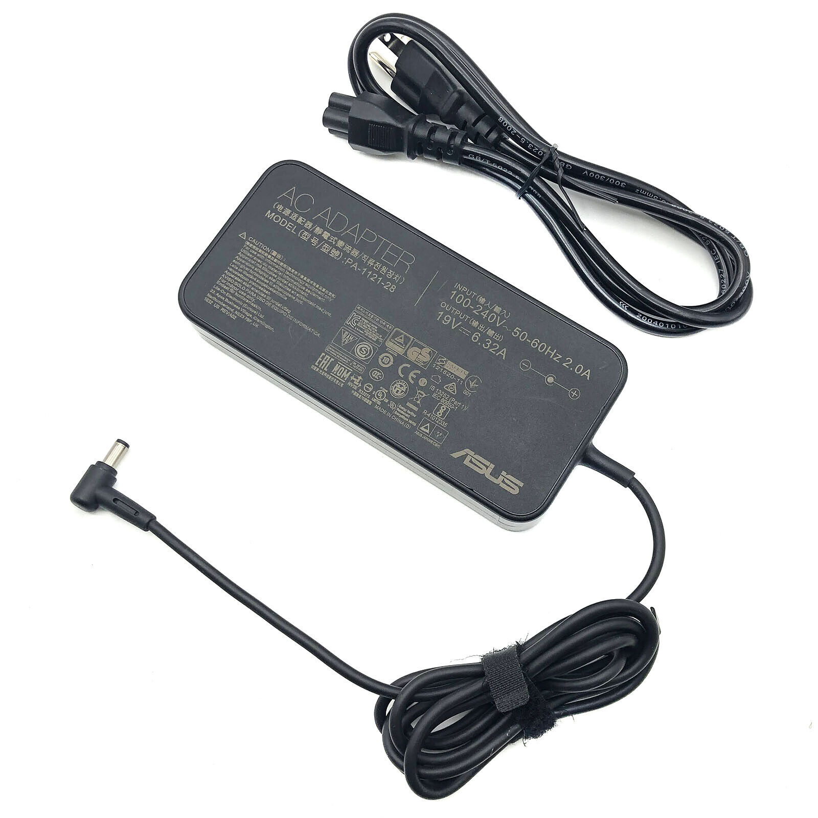 Genuine 120W Asus PA112128 AC DC Wall Adapter 19V 6.32A 5.5x2.5mm tip w/Cord OEM
