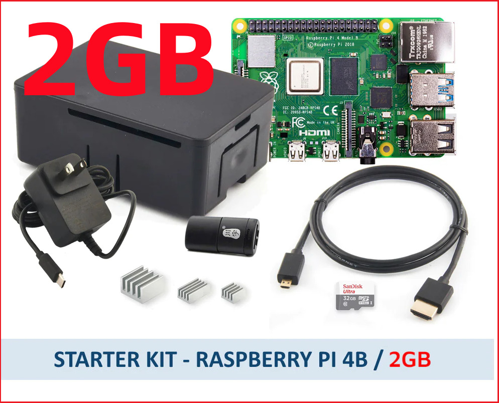 Raspberry Pi 4B  2GB Budget Kit