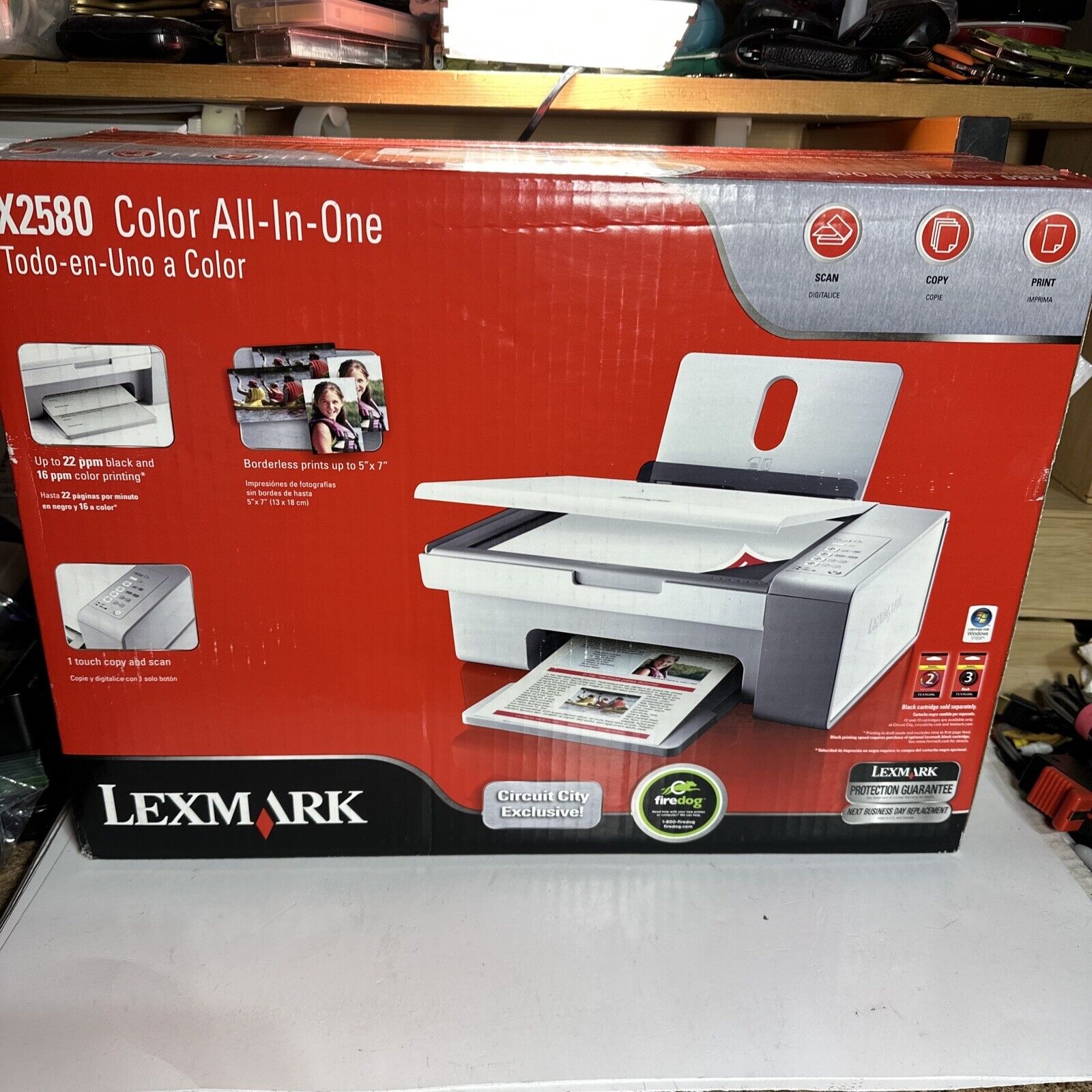 Lexmark x2580 All-In-One Inkjet Printer Brand New Sealed Circuit City Exclusive