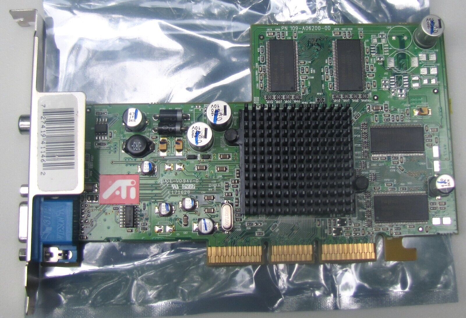 AMD ATI Radeon 9200 128MB Desktop AGP Video Graphics Card PN 109-A06200-00