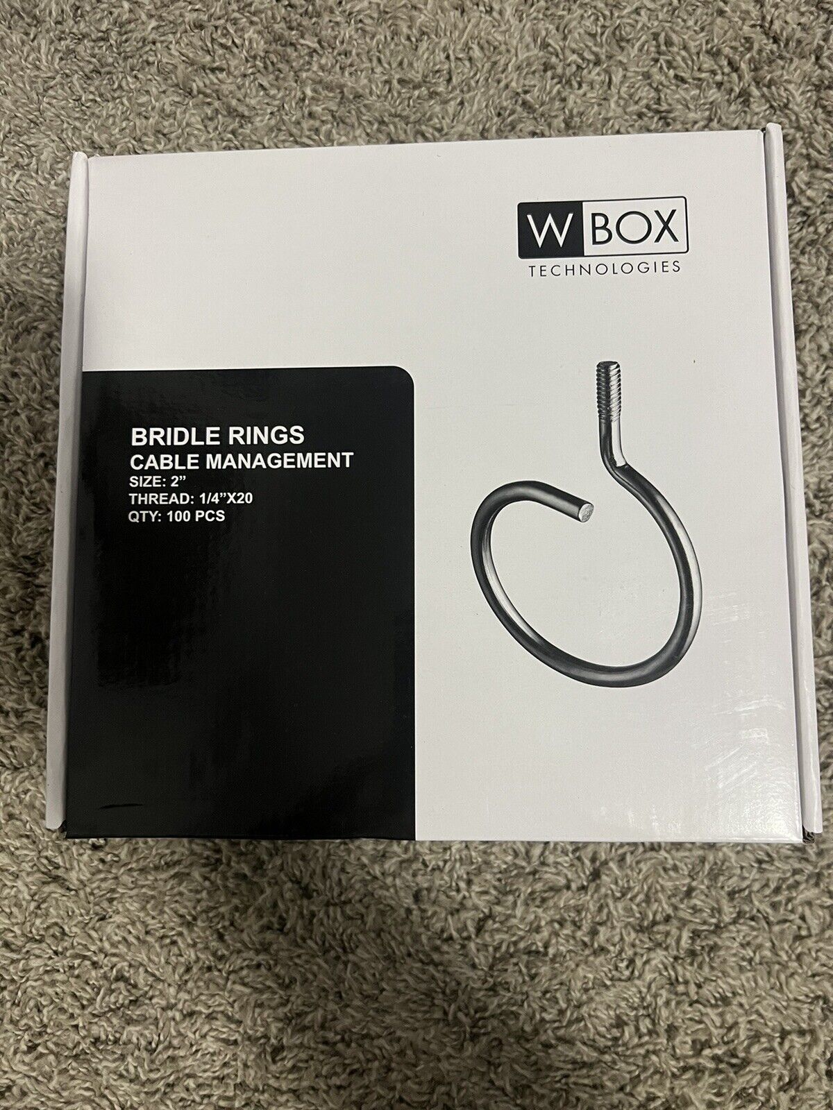 2 Boxes Of W Box Technologies 2” Bridle Rings OE-BR225 Box Of 100 1/4”X20 Thread
