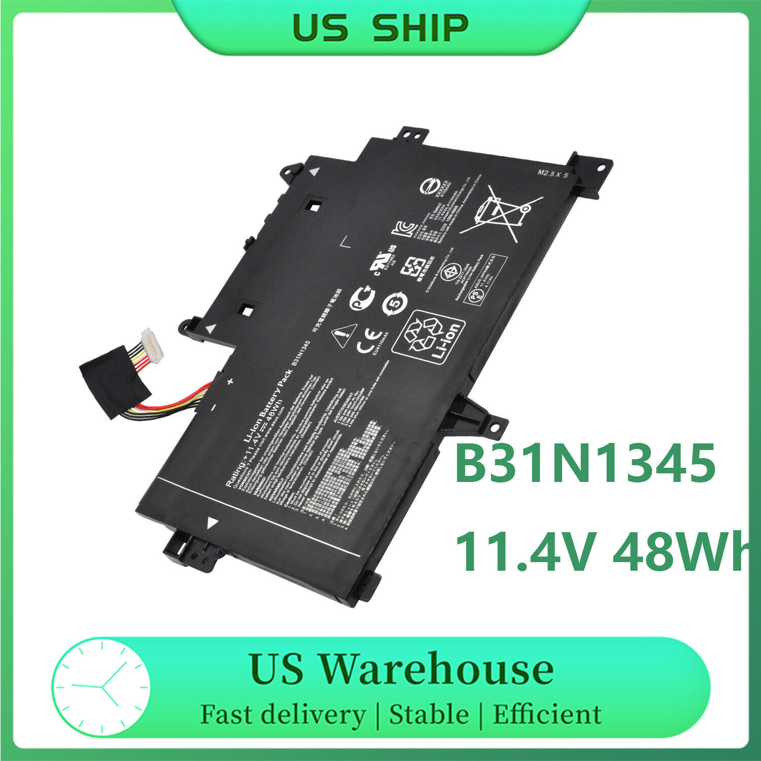 Genuine B31N1345 Battery for Asus TP500L TP500LA TP500LB TP500LN TP500LA-DH51T 