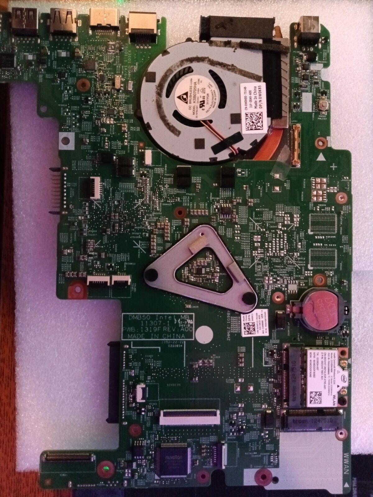  Dell Inspiron 15Z 5523 CN-0VVH12 + 32 Gb SSD+ Fan, i7-3537U Laptop Motherboard