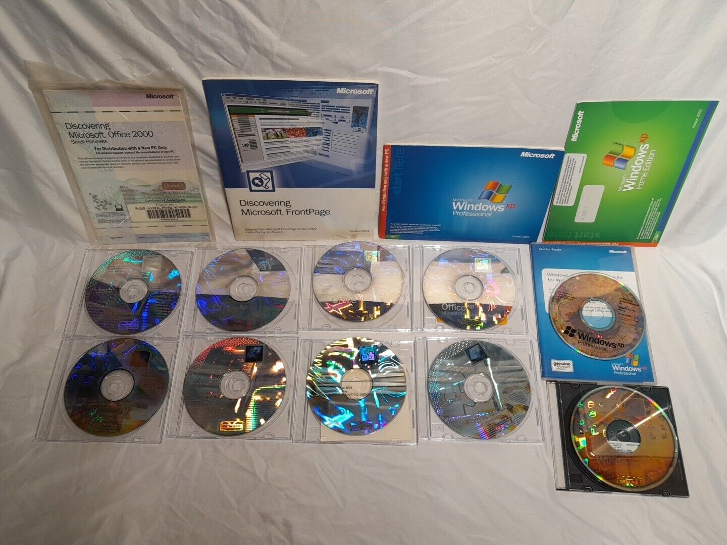 Microsoft Windows Office XP Small Business Professional Software Mixed Lot