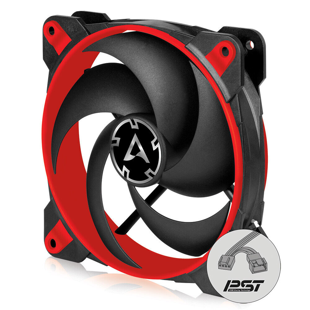 ARCTIC BioniX P120 120 mm Gaming Case Fan PWM PST Cooler Computer PC Red