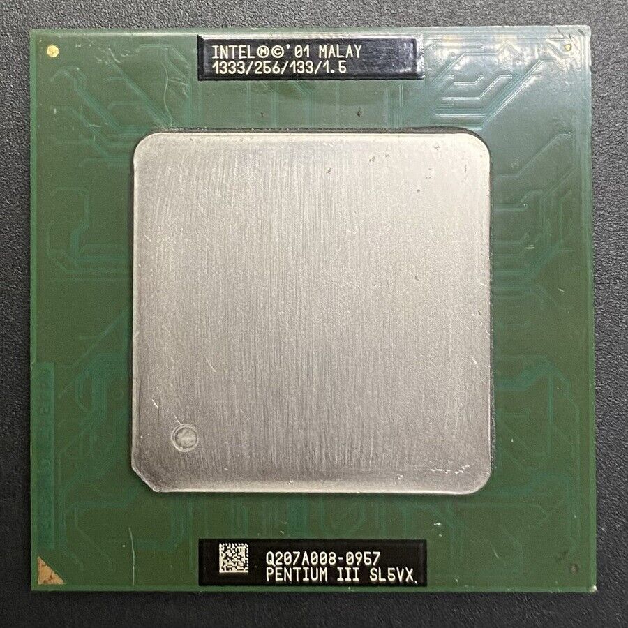 Intel Pentium III 1333MHz CPU Tualatin SL5VX 1.33GHz 1333/256/133/1.5 RARE