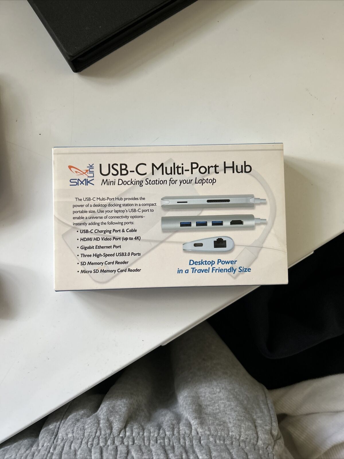 SMK-Link VP6920 USB-C Multi-Port Hub, USB 3.0 Type-A Ports, SD & MicroSD Slots