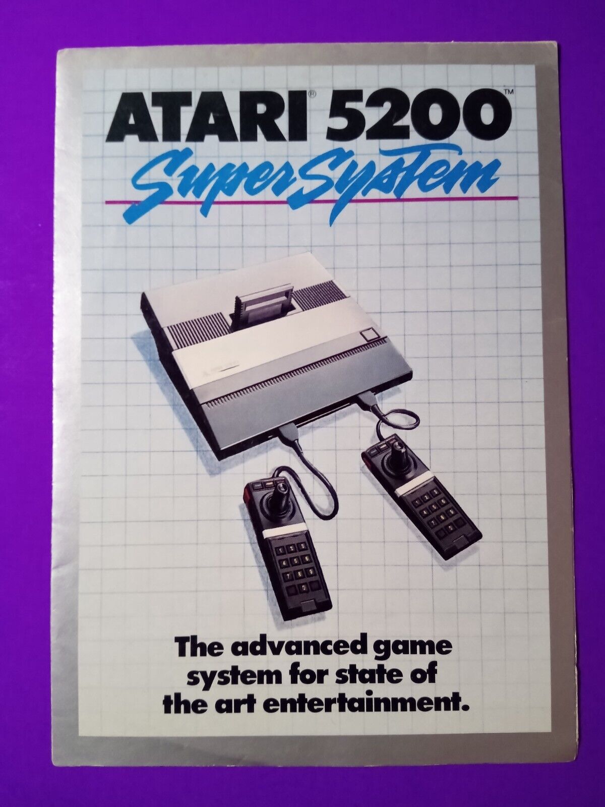 1983 Original Vtg Atari 5200 Super System Pamphlet
