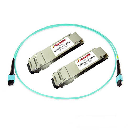 QSFP28 to QSFP28 100GB with MPO Cable (MMF, 850nm, 100m, MPO, DOM) - KIT
