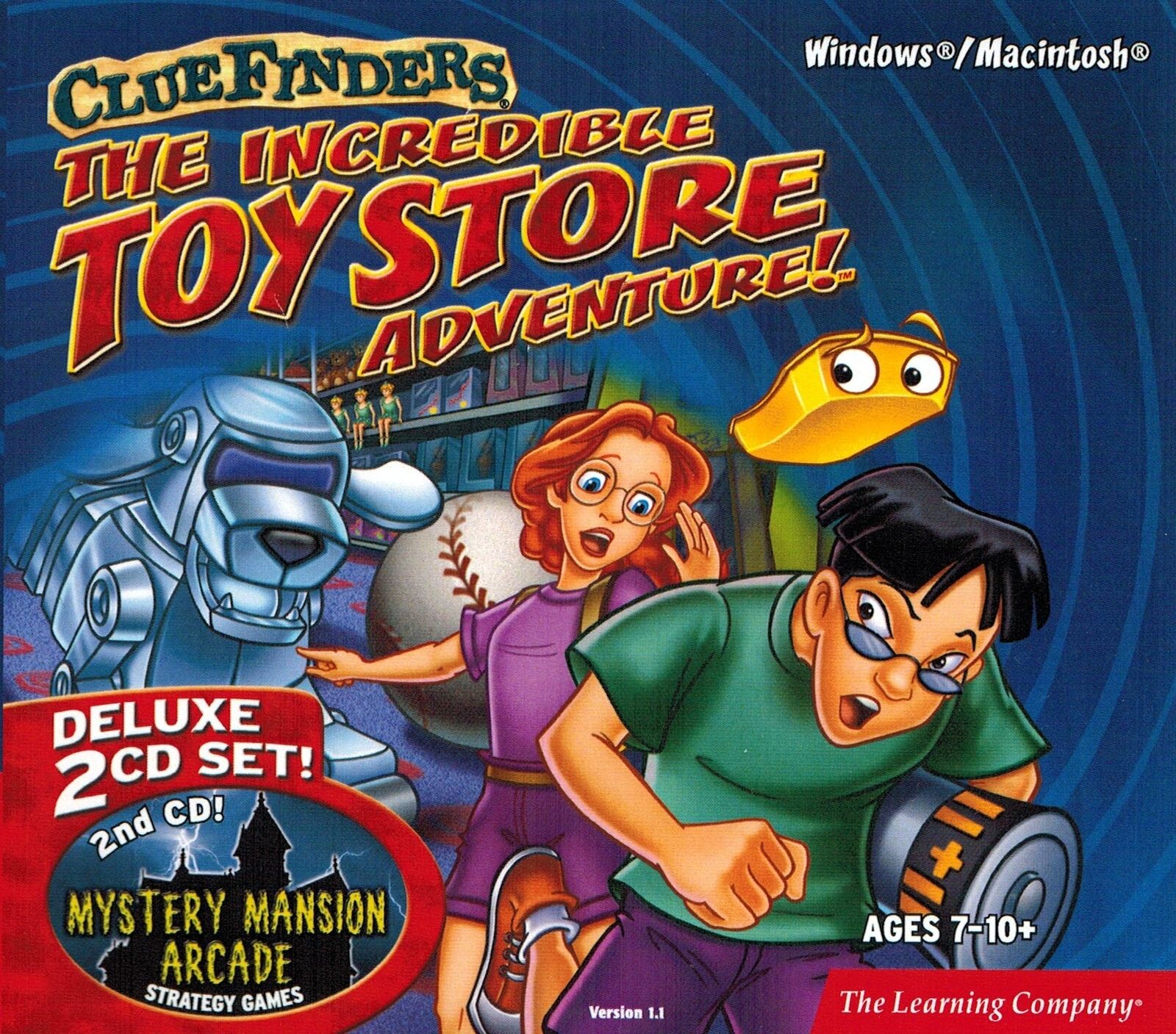 Cluefinders Incredible Toy Store Adventure Mystery Mansion Ages 7-10+ New Sealed