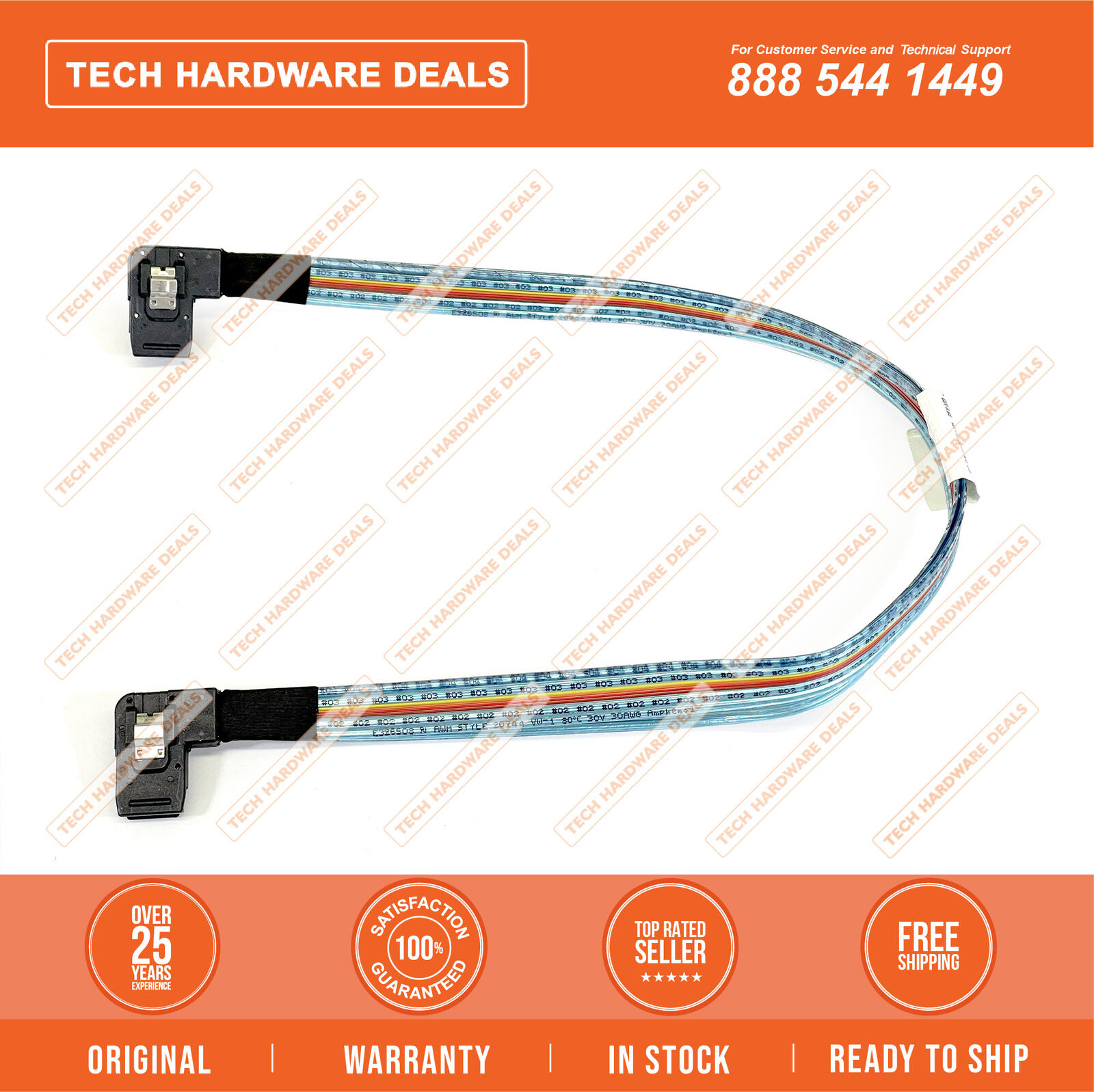 654073-001  NEW BULK HP DL360P Gen8 18 in HDD Data Cable