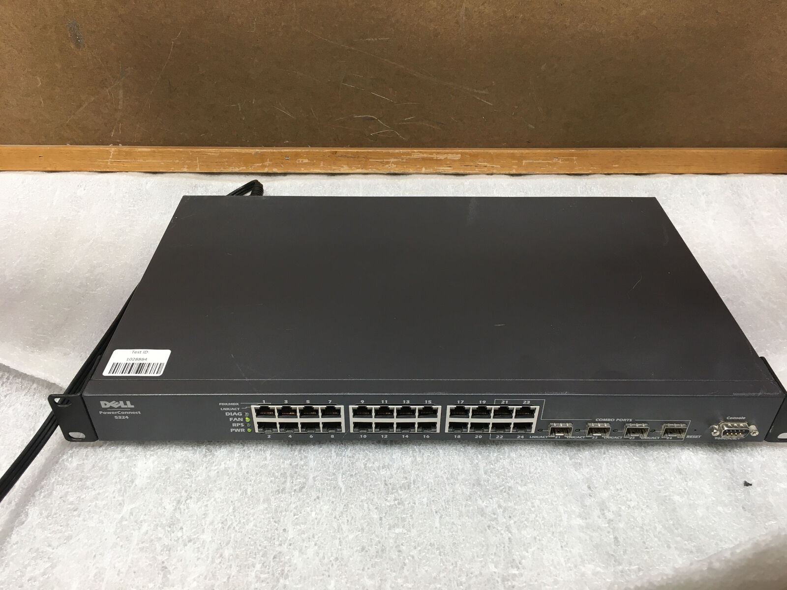 Dell PowerConnect 5324 24-Port Gigabit Ethernet Switch. W/Ears -TESTED/RESET