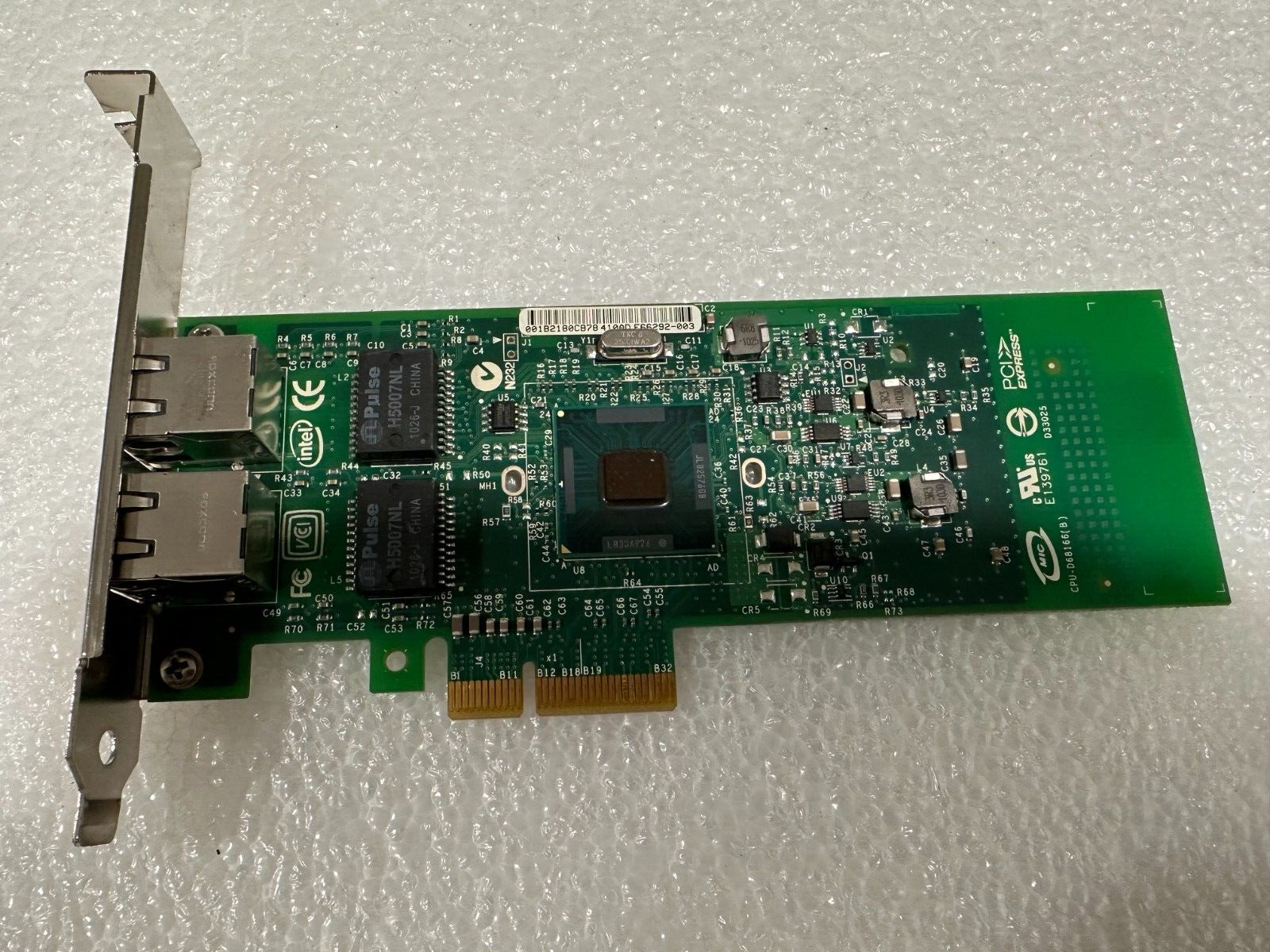 Intel Dell 0G174P Pro/1000 Dual Port Gigabit 1G RJ-45 PCI-E Network Card