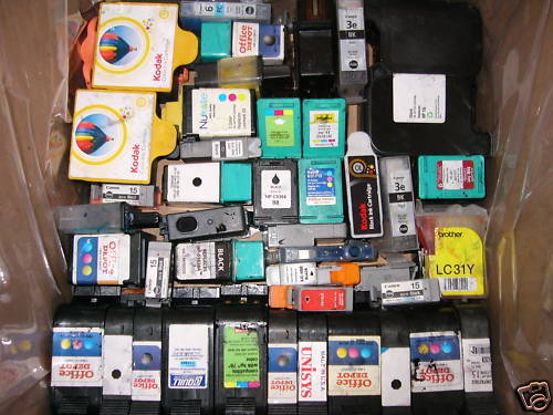 600 Plus Empty ink Cartridge Top Brands Canon Lexmark Lot Recycle Refill
