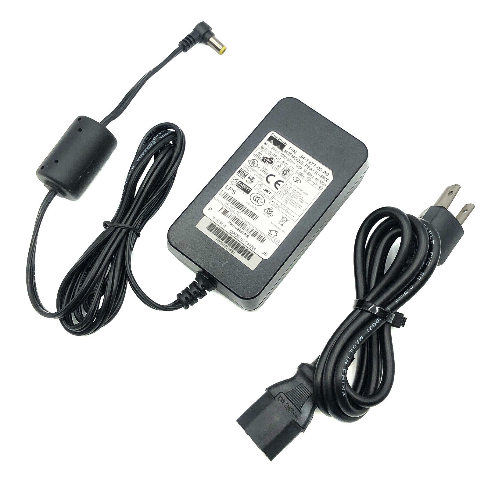 NEW Genuine Cisco CP-PWR-CUBE-3 AC Adapter 341-0206-03 IP Phone Charger w/PC OEM
